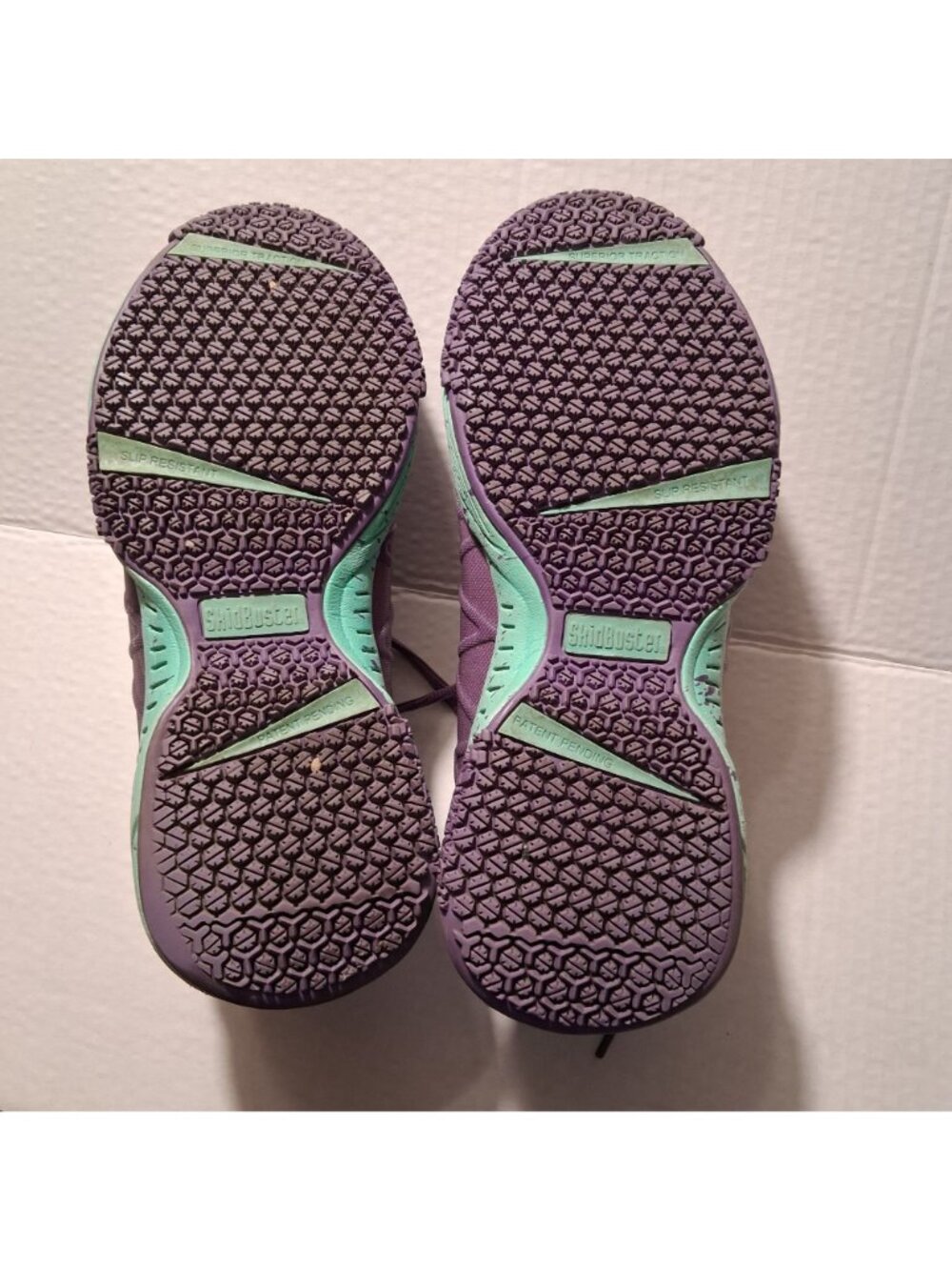 Nautilus Womens Safety Toe Athletic Shoes Purple & Mint N2157 Size 9W - Picture 9 of 9